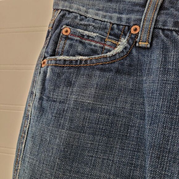 7 For all Mankind Womens Jeans Size 26 A Pocket Red Stitching Dark Wash Bootcut - Picture 4 of 12
